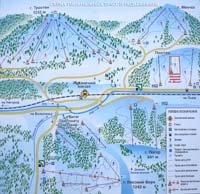 Схема горнолыжных трасс Славска
