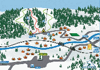 Схема горнолыжных трасс на горе Погар